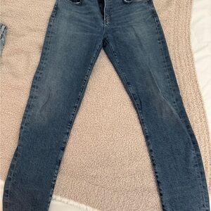 Agolde Riley high rise straight crop jeans